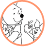 Pooh and Piglet coloring page