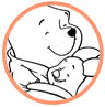 Pooh and Piglet coloring page