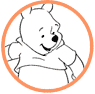 Pooh and Piglet coloring page