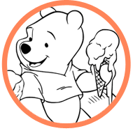 Pooh & Piglet coloring page