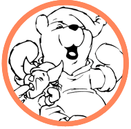 Pooh & Piglet coloring page