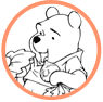 Pooh and Rabbit coloring page