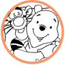 Pooh and Tigger coloring page