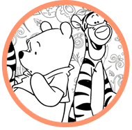 Pooh & Tigger coloring page
