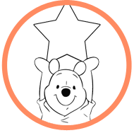 Winnie the Pooh and Piglet coloring page