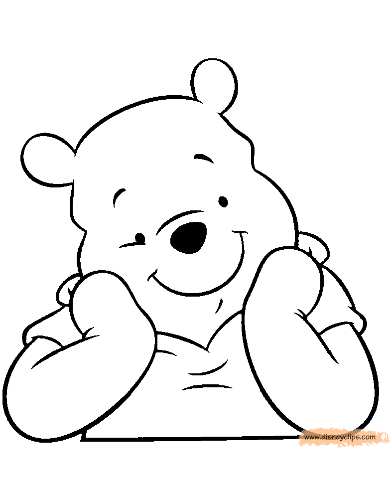 Winnie The Pooh Coloring Face