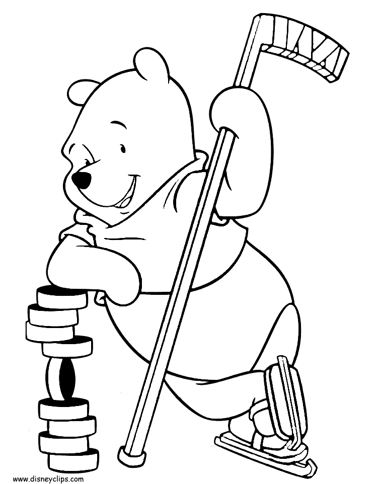 Download Winnie the Pooh Sports Coloring Pages | Disneyclips.com