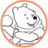 Winnie the Pooh and Rabbit coloring page
