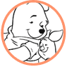 Pooh and Piglet coloring page