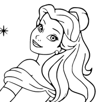 Beauty and the Beast coloring page