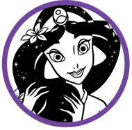 Jasmine coloring page