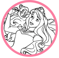 Sleeping Beauty coloring page