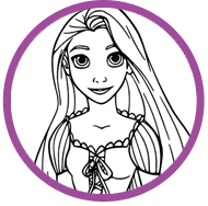 Rapunzel coloring page