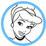 Cinderella coloring page