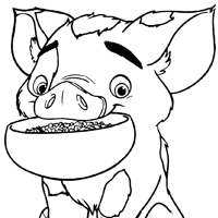 Pua coloring page