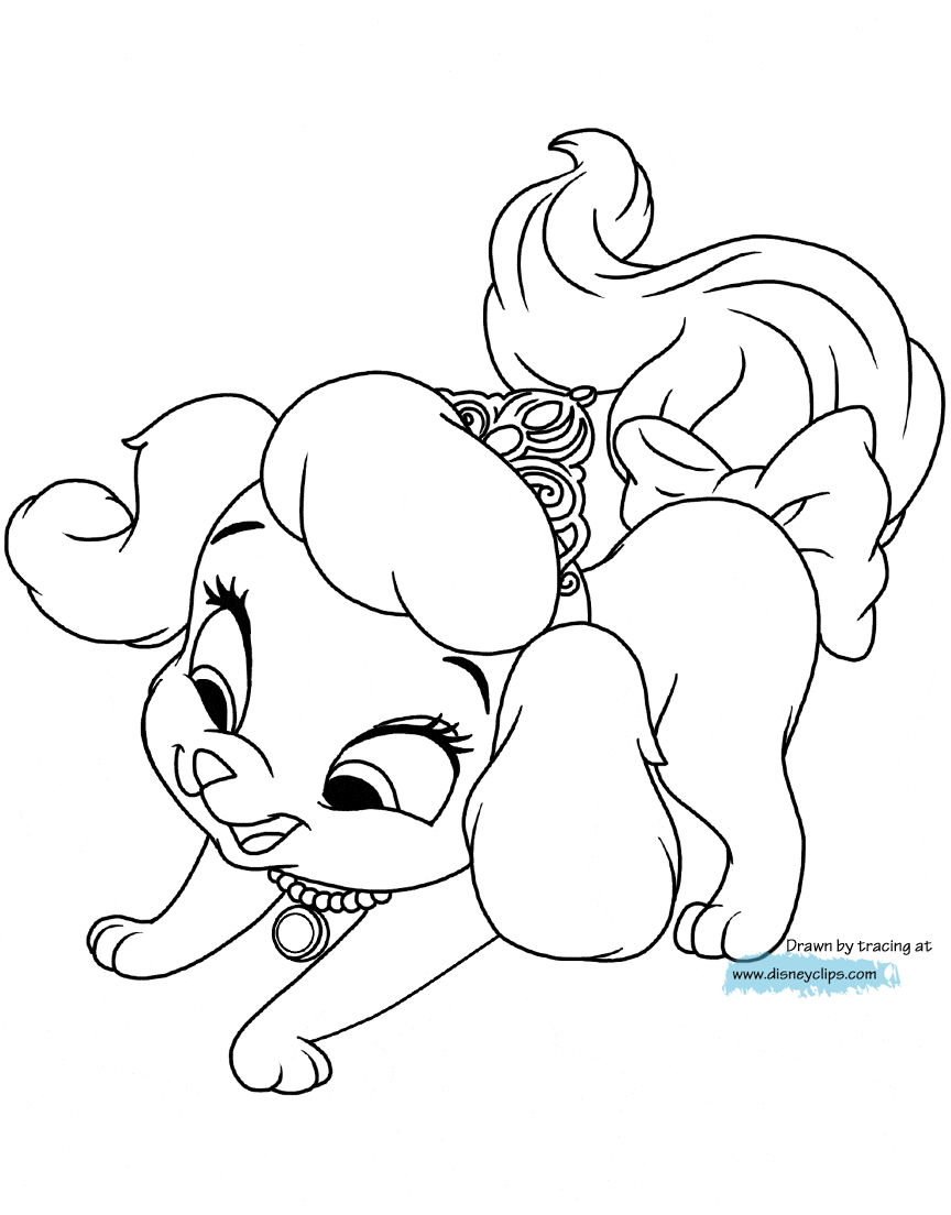 palace pets names coloring pages - photo #29