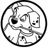 101 Dalmatians puppies coloring page