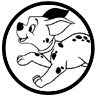 101 Dalmatians puppies coloring page