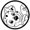 101 Dalmatians puppy coloring page