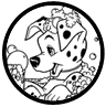 101 Dalmatians puppy coloring page