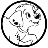 101 Dalmatians puppy coloring page