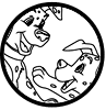 101 Dalmatians puppies coloring page