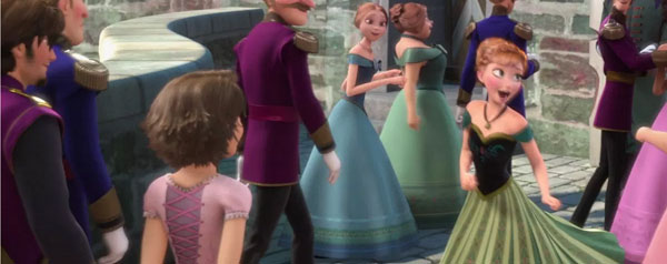 Eugene, Rapunzel, Anna