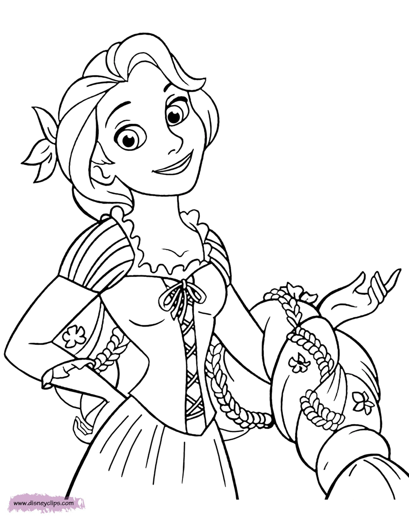 Disney's Tangled Coloring Pages | Disneyclips.com