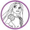 Rapunzel coloring page