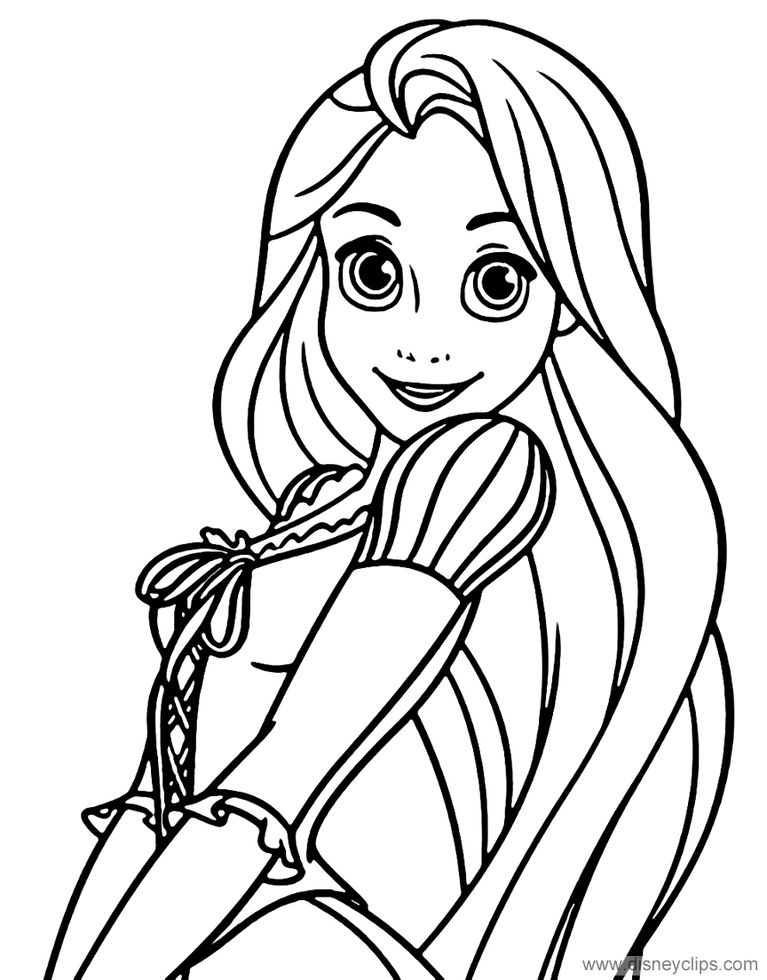 rapunzel coloring pages