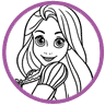 Rapunzel coloring page