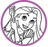 Rapunzel coloring page