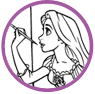 Rapunzel coloring page