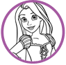 Rapunzel coloring page