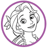 Rapunzel coloring page