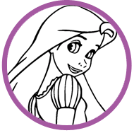 Rapunzel coloring page