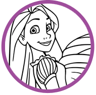 Rapunzel coloring page