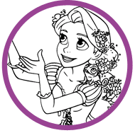 Tangled coloring page