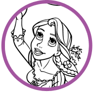 Rapunzel coloring page