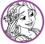 Rapunzel coloring page