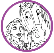 Rapunzel coloring page