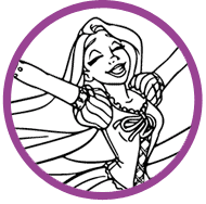 Tangled coloring page