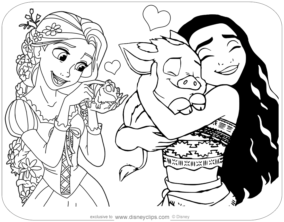 36 Disney Princess Coloring Pages (Free PDF Printables)