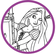 Tangled coloring page