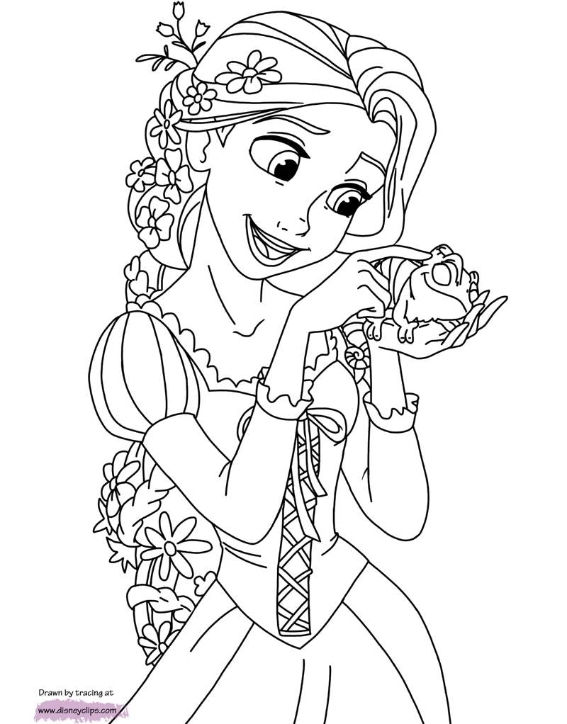 Download Tangled Coloring Pages | Disneyclips.com