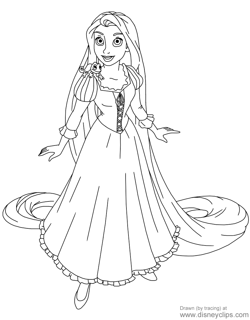 Tangled Coloring Pages | Disneyclips.com