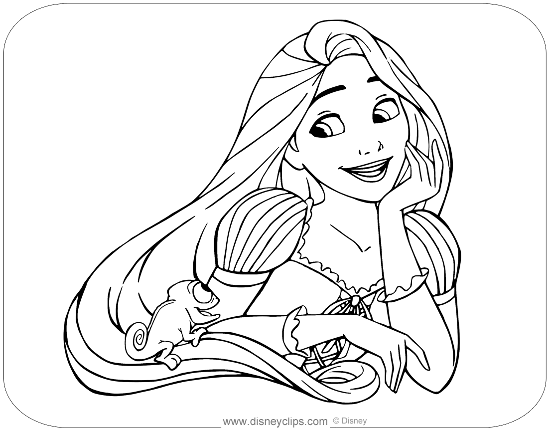 Tangled Coloring Pages   Disneyclips.com