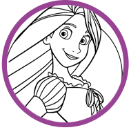 Rapunzel coloring page