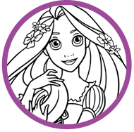 Tangled coloring page