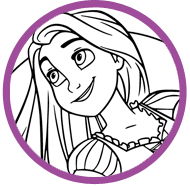 Rapunzel coloring page